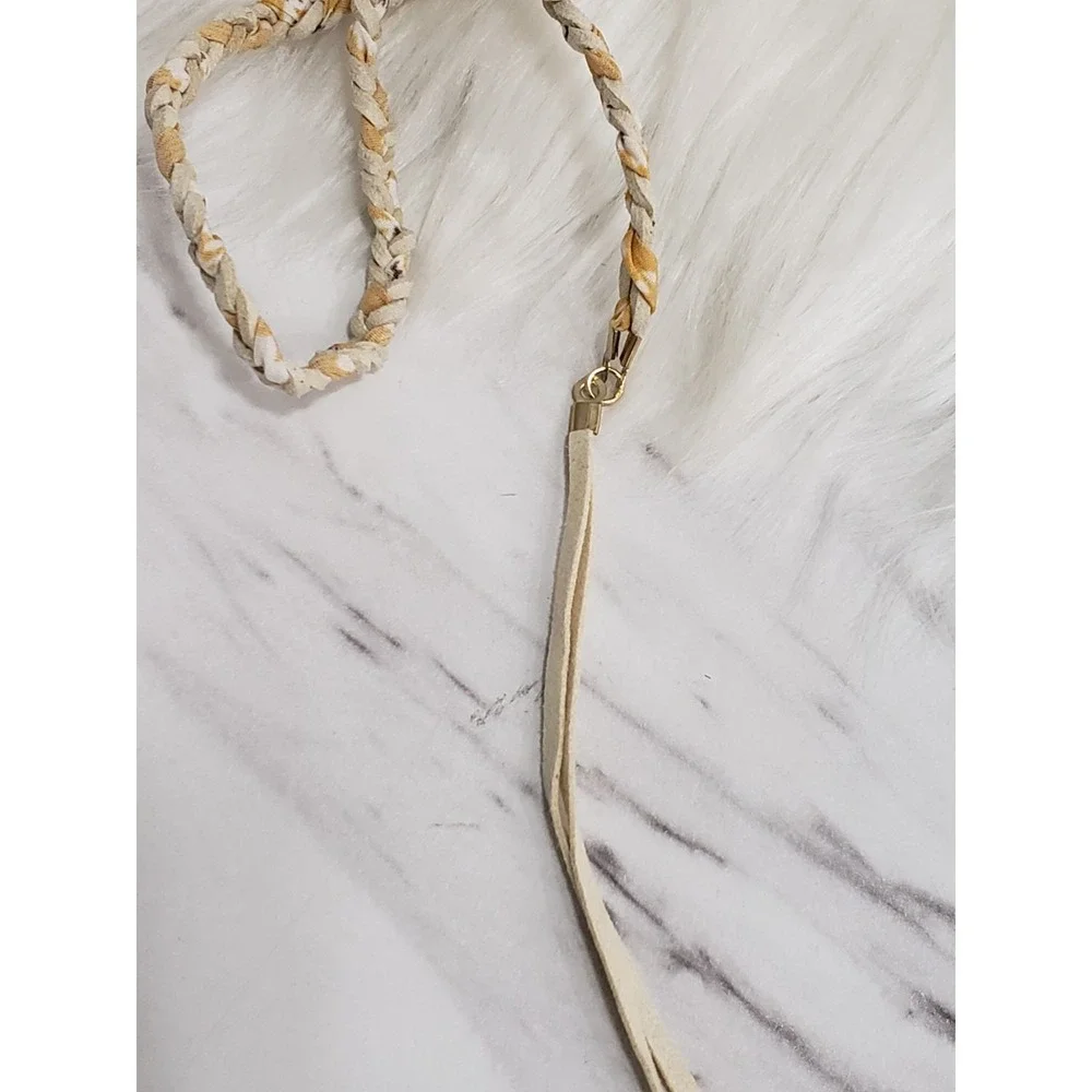 Free People FRANKIE FAUX LEATHER Hair Braid In Extension Accessory festival boho